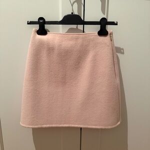 Club Monaco Centie Wool Mini Skirt in blush